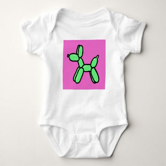 Ballon Dog Baby one-Piece Romper (Voorkant)