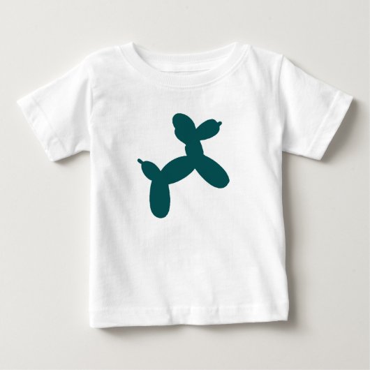 Ballon Dog Baby Romper, Blauwgroen (Voorkant)