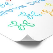 Ballon Dog Crossing Poster (Hoek)