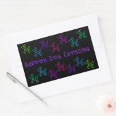 Ballon Dog Crossing Stickers (Envelop)