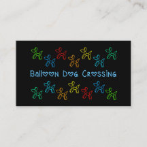 Ballon Dog Crossing Visitekaartjes