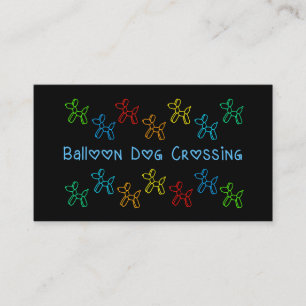 Ballon Dog Crossing Visitekaartjes