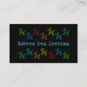 Ballon Dog Crossing Visitekaartjes (Voorkant)