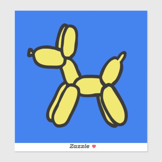 Ballon Dog Giant Vinyl Sticker (Vel)