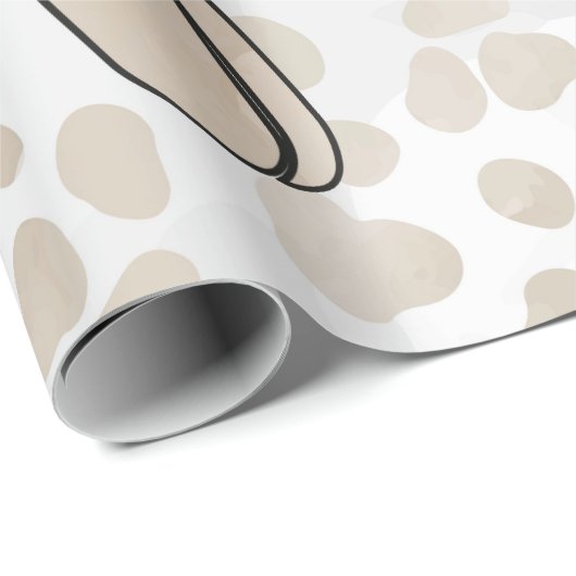 Ballon Dog Leoprad patroon Cadeaupapier (Rol Hoek)