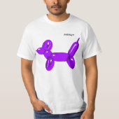Ballon Dog Paars T-shirt (Voorkant)