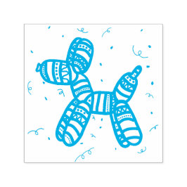 Ballon Dog Party Self-Inking Rubber Stamp Zelfinktende Stempel