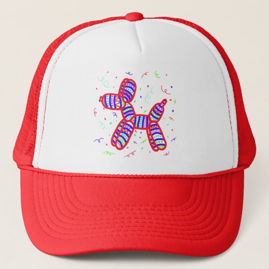 Ballon Dog Party Trucker Pet (Voorkant)