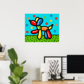 Ballon Dog Poster (Thuiskantoor)