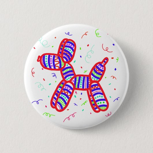 Ballon Dog Ronde Button 5,7 Cm (Voorkant)