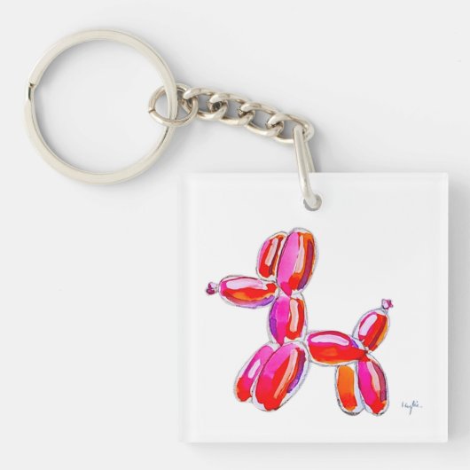 Ballon Dog Sleutelhanger (Voorkant)