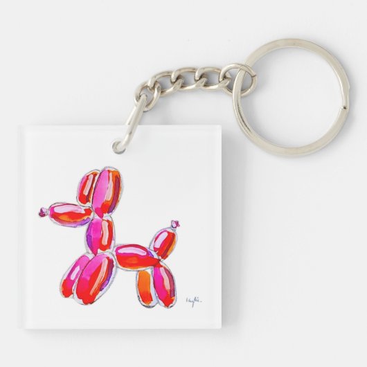 Ballon Dog Sleutelhanger (Achterkant)