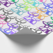 Ballon Dog Wrapping Paper Multi Color Cadeaupapier (Hoek)