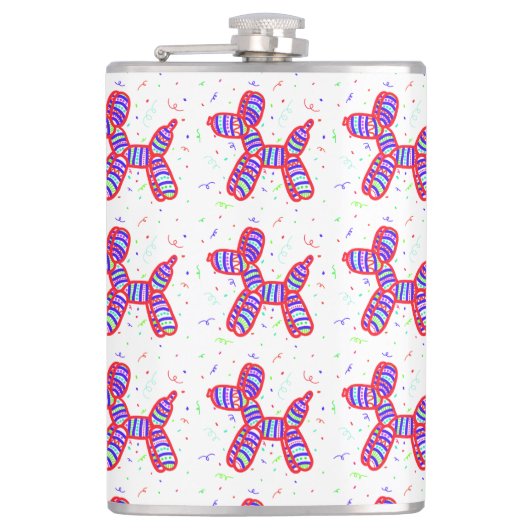 Ballon Dogs Flask Heupfles (Voorkant)
