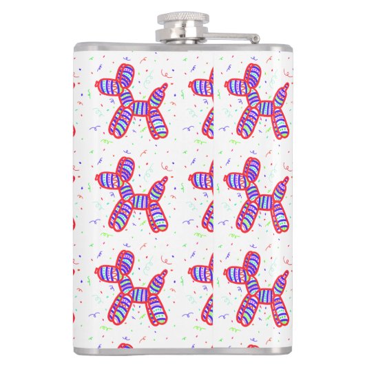Ballon Dogs Flask Heupfles (Achterkant)