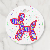 Ballon Dogs Party Favor Labels (Voorkant)