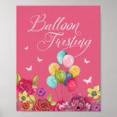 Ballon draaien Alice in Wonderland Florals Poster (Voorkant)