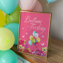 Ballon draaien Alice in Wonderland Florals