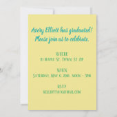 Ballon Droom Feest Uitnodiging (Achterkant)