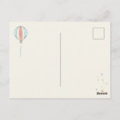 Ballon Droomfeest Bedankkaart Briefkaart (Achterkant)