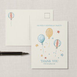 Ballon Droomfeest Bedankkaart Briefkaart