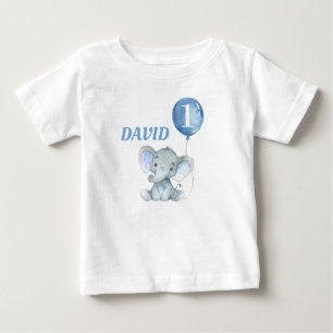 Ballon Elephant Cute Blue Baby Boy