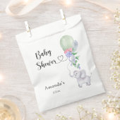 Ballon en Olifant Baby shower Bedankzakje (Geknipt)