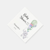 Ballon en Olifant Baby shower Servet (Hoek)