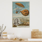Ballon en parachute 1797 poster (Keuken)