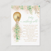 Ballon Eucalyptus Gold Baby Informatiekaartje (Voorkant)