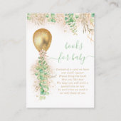Ballon Eucalyptus Gold Glitter Book for Baby Informatiekaartje (Voorkant)