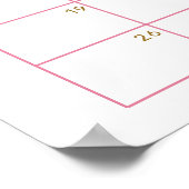 Ballon Eucalyptus Guess Baby Vervaldatum Kalender Poster (Hoek)