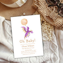 Ballon Fairytale Dragon Bottle Baby shower