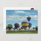 ballon Fiesta Albuquerque Briefkaart (Voorkant / Achterkant)