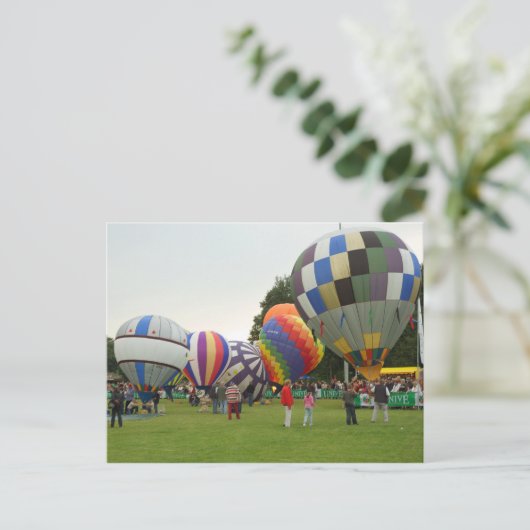 ballon fiesta briefkaart (Staand voorkant)
