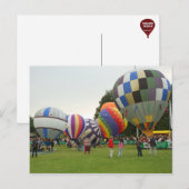 ballon fiesta briefkaart (Voorkant / Achterkant)