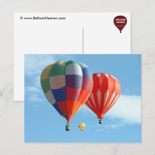 ballon fiesta briefkaart (Voorkant / Achterkant)