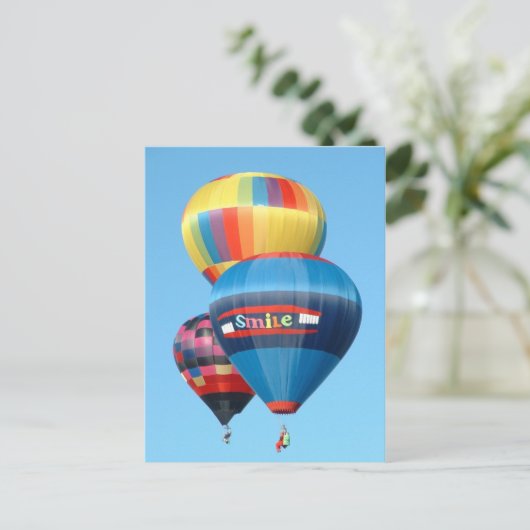 ballon fiesta briefkaart (Staand voorkant)
