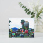 ballon fiesta briefkaart (Staand voorkant)