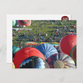 ballon fiesta briefkaart (Voorkant / Achterkant)