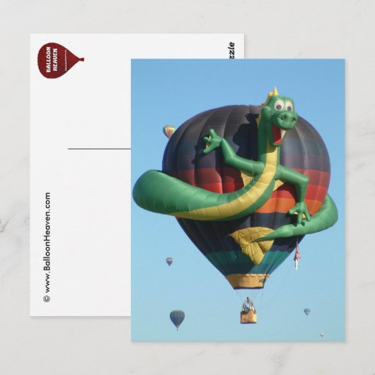 ballon Fiesta Briefkaart (Voorkant / Achterkant)