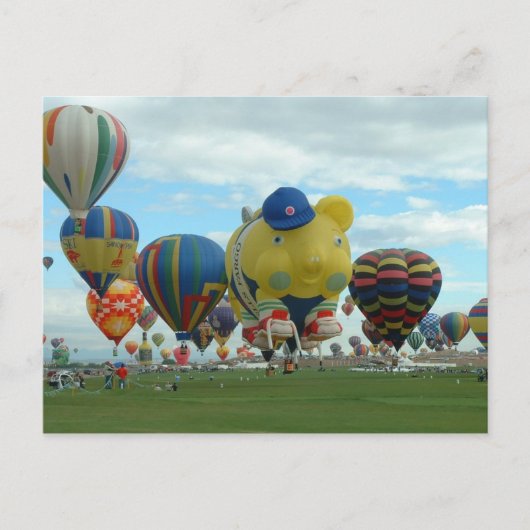 ballon fiesta briefkaart (Voorkant)