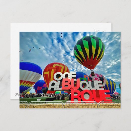 ballon Fiesta Briefkaart (Voorkant / Achterkant)