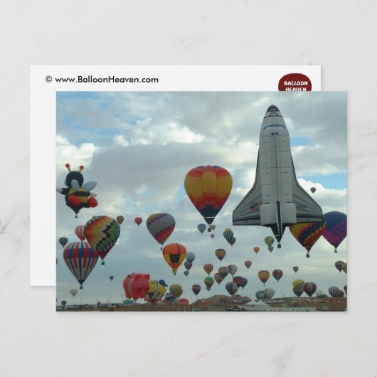 ballon fiesta briefkaart (Voorkant / Achterkant)