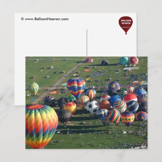 ballon fiesta briefkaart (Voorkant / Achterkant)