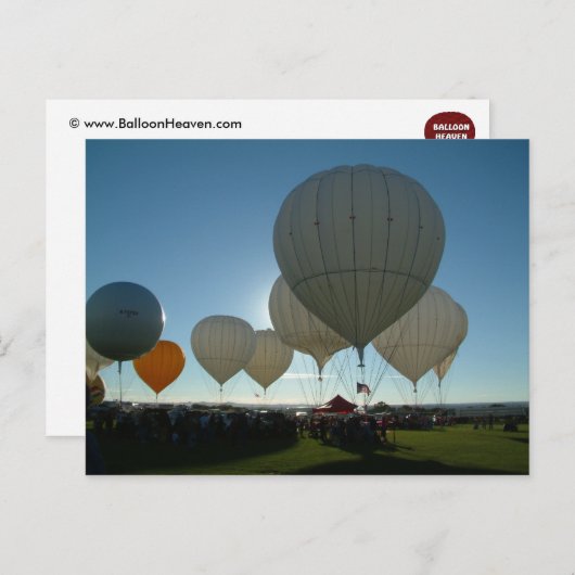Ballon Fiesta Gas Ballooning Briefkaart (Voorkant / Achterkant)