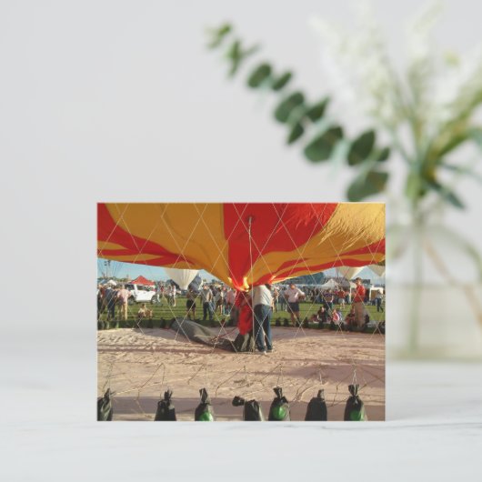 Ballon Fiesta Gas Ballooning Briefkaart (Staand voorkant)