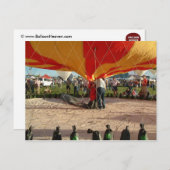 Ballon Fiesta Gas Ballooning Briefkaart (Voorkant / Achterkant)