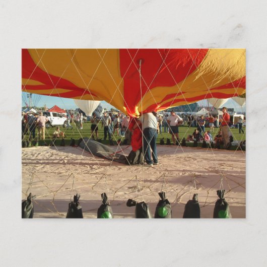 Ballon Fiesta Gas Ballooning Briefkaart (Voorkant)