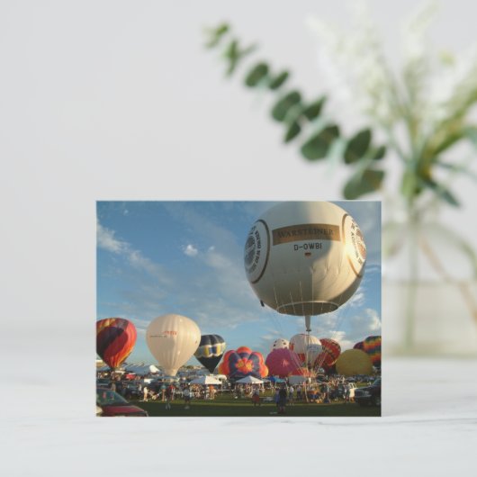 Ballon Fiesta Gas Ballooning Briefkaart (Staand voorkant)
